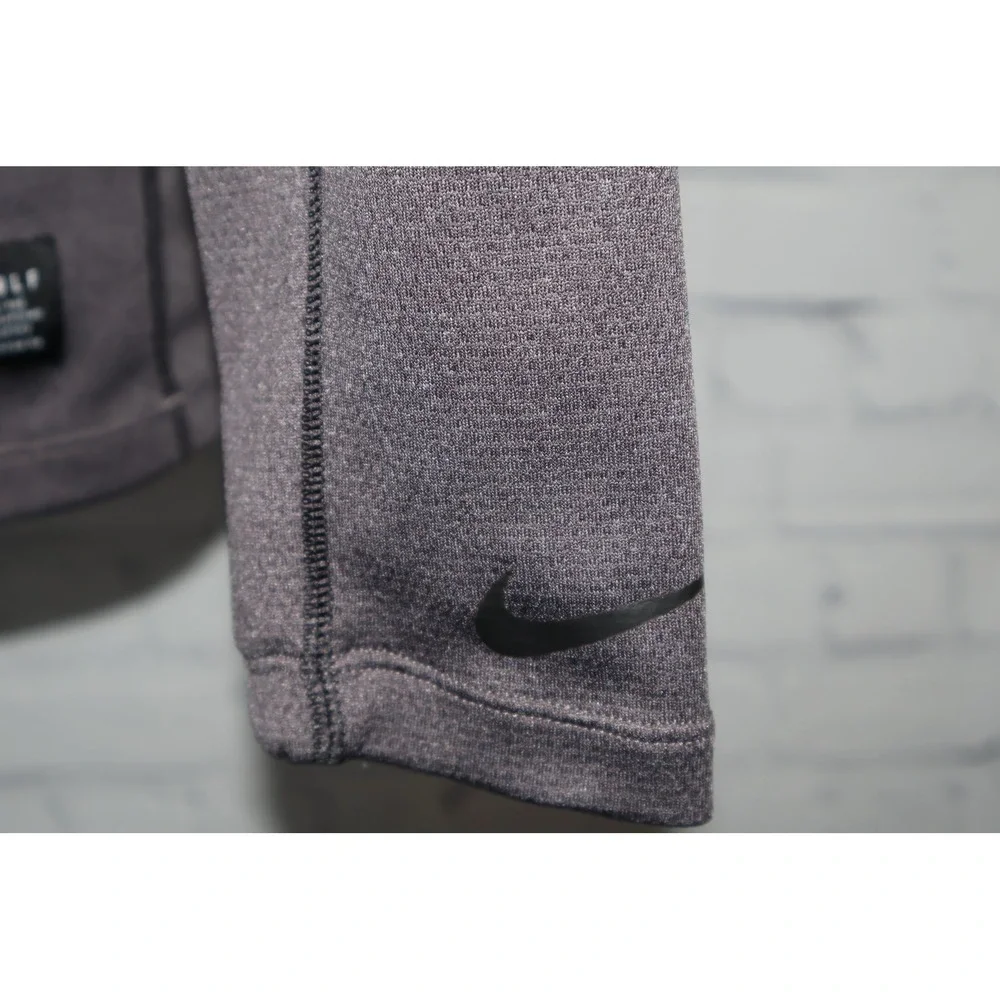 Nike Golf 1/4 Zip Pullover Mens Small Gray Long Sleeve Shirt Performance Gym
